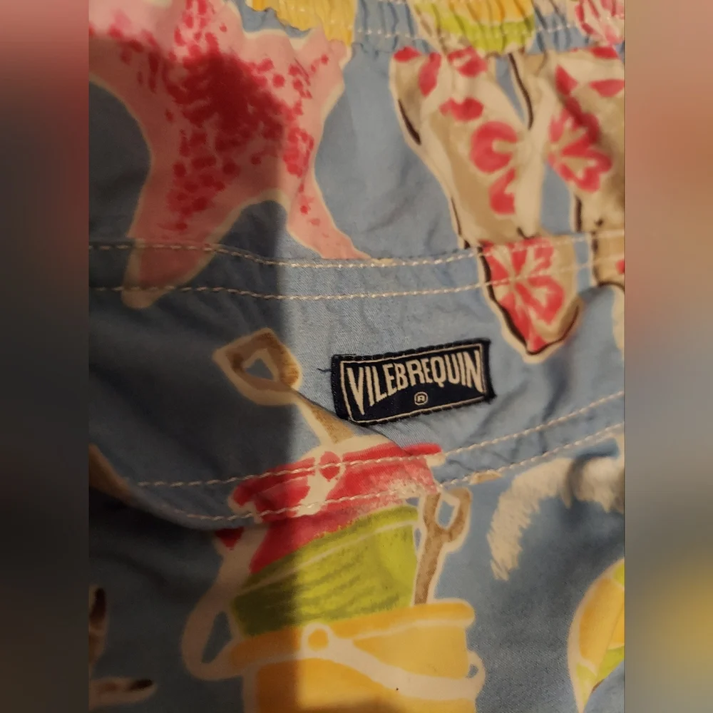 Vilebrequin Swim Trunks Board Shorts Blue Size XXXL Starfish Beach Crabs Coastal - Picture 9 of 12